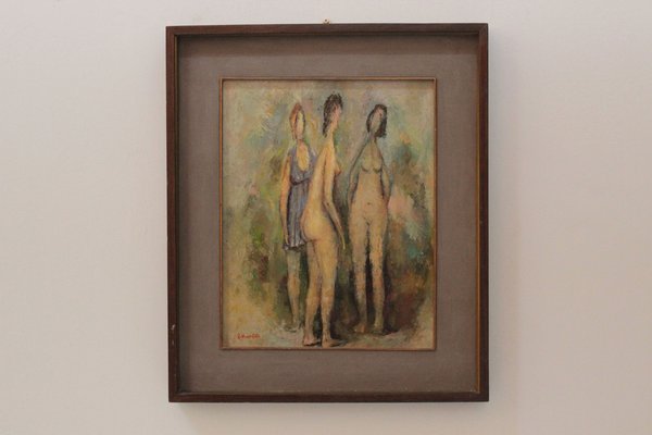 Raffaele Cella, Vanity, 1964, Oil on Canvas, Framed-IJR-1240121