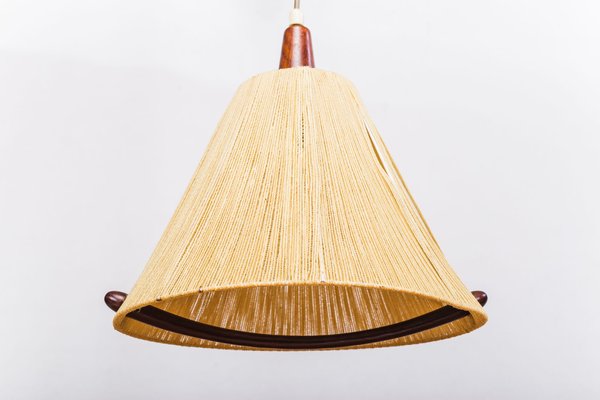 Raffia Pendant Lamp from Temde, 1960s-ZZH-540766