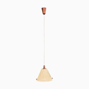 Raffia Pendant Lamp from Temde, 1960s-ZZH-540766