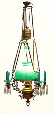 Raise-Lower Suspension Chandelier, 1890s-JCN-2026013