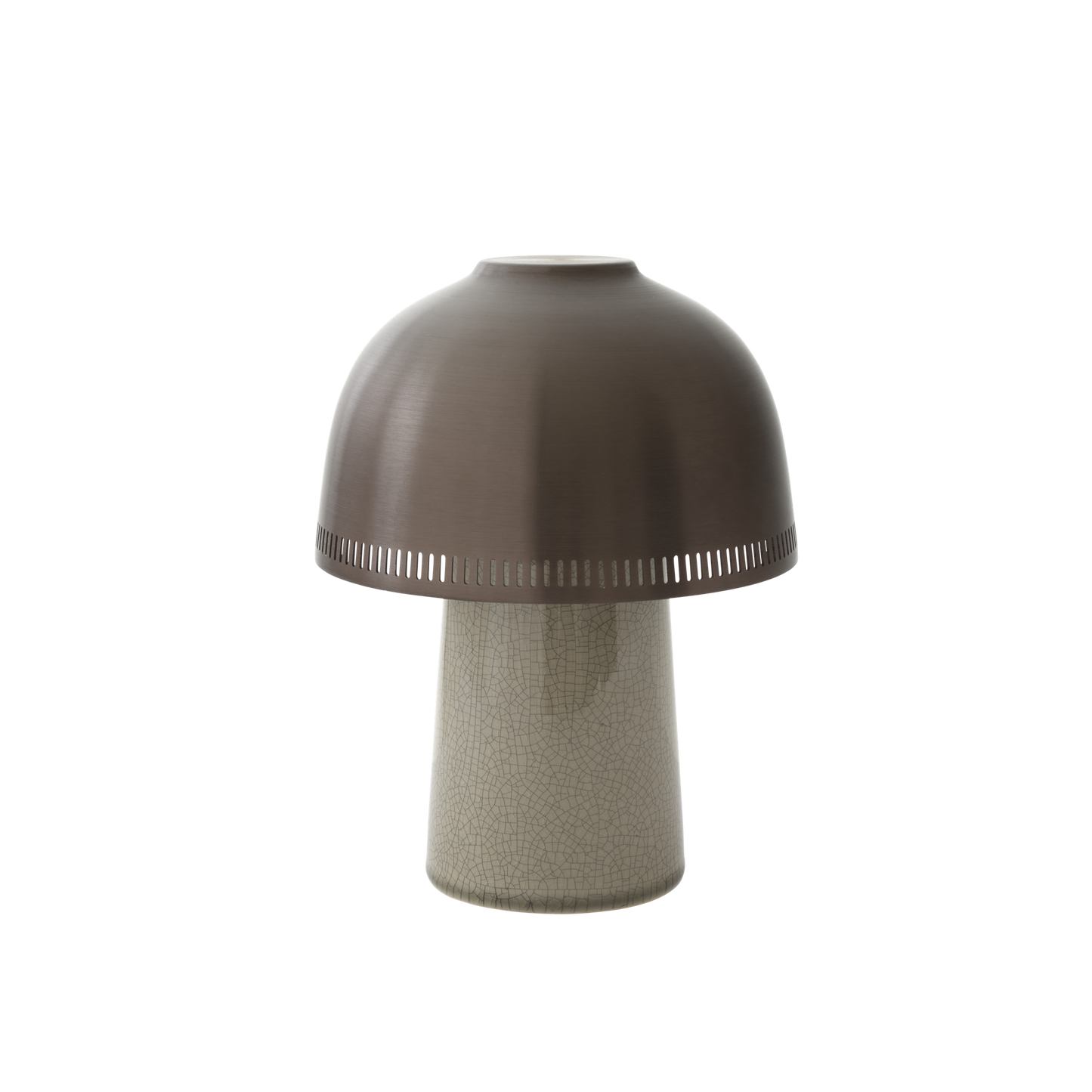 Raku SH8 Table Lamp Portable by &tradition #Beige Gray/ Bronzed