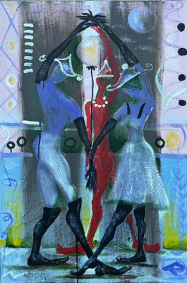 Ramaz Chantladze, Samaia Dance, 2021, Oil on Canvas-CHG-2037467