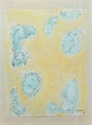 Ramón Sánchez Casado, Green Abstract Composition, Original Paint, 1962-ZCI-1297893