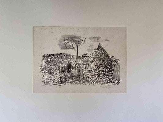 Raoul Dufy, Landscape, Original Lithograph, Early 20th Century-ZCI-990808