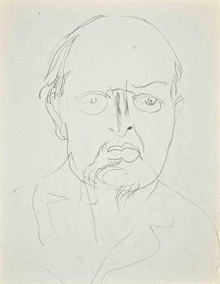 Raoul Dufy, Study for Self-Portrait, Original Lithograph, 1920s-ZCI-981045