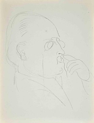 Raoul Dufy, Study for Self-Portrait, Original Lithograph, 1930s-ZCI-1379432