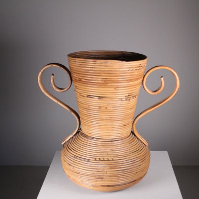 Rattan Amphora Vase from Vivai del Sud-VJY-1783347