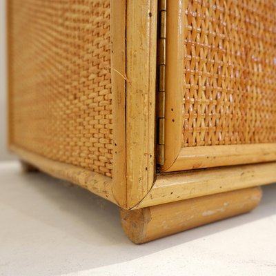 Rattan and Wicker Chest of Drawers, 1960s-NYF-2018975