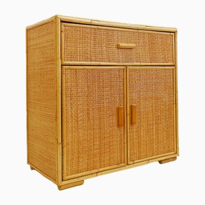 Rattan and Wicker Chest of Drawers, 1960s-NYF-2018975