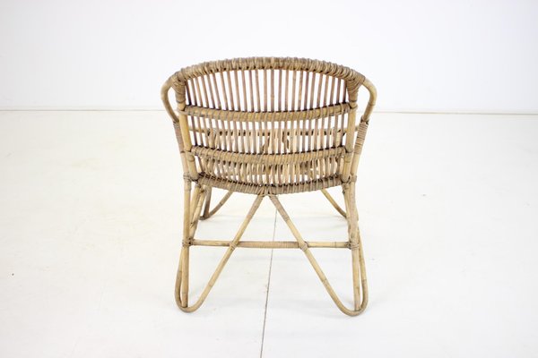 Rattan Armchair by Alan Fuchs attributed to Uluv, Czechoslovakia, 1960s-TZ-1441675