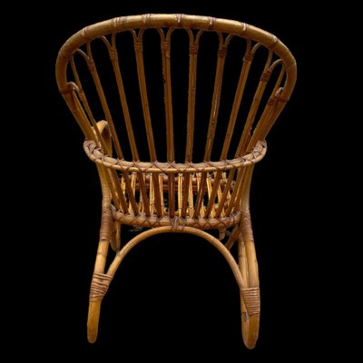 Rattan Armchairs, 1950s, Set of 2-SDV-1261362