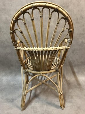 Rattan Armchairs, 1950s, Set of 2-SDV-556736