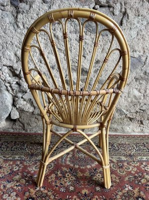 Rattan Armchairs, 1950s, Set of 6-SDV-1332243