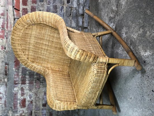 Rattan & Bamboo Rocking Chair, 1980-RWZ-1229166