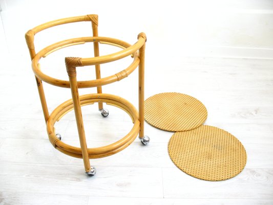 Rattan Bar Trolley, 1970s-WVA-687929