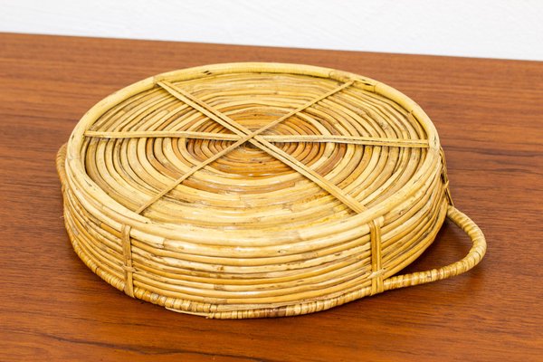 Rattan Basket Finland, 1950s-KO-1440383