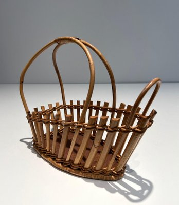 Rattan Bottle Holder, 1970s-BA-1668522