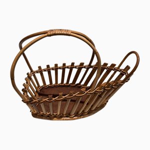 Rattan Bottle Holder, 1970s-BA-1668522