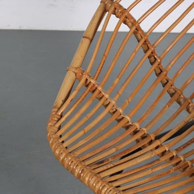 Rattan Chair by Rohé Noordwolde, the Netherlands, 1950s-DV-1369731