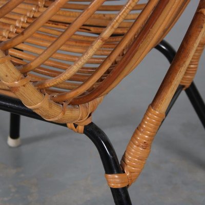 Rattan Chair by Rohé Noordwolde, the Netherlands, 1950s-DV-1369731