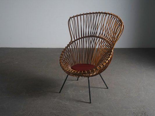 Rattan Chairs in the style of Franco Albini, 1960s, Set of 2-RPY-1797342