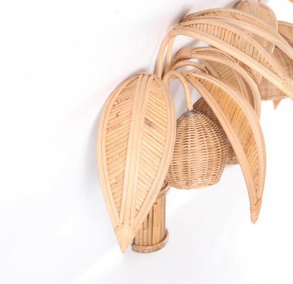 Rattan Coconut Wall Light, 1990s-DSC-1756862