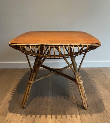 Rattan Coffee Table, 1950s-BA-1619810