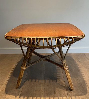 Rattan Coffee Table, 1950s-BA-1619810