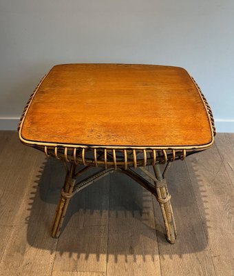 Rattan Coffee Table, 1950s-BA-1619810