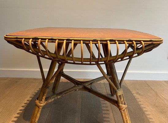 Rattan Coffee Table, 1950s-BA-1619810