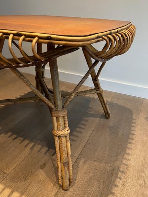 Rattan Coffee Table, 1950s-BA-1619810