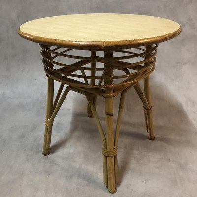 Rattan Coffee Table, 1960s-SDV-709636