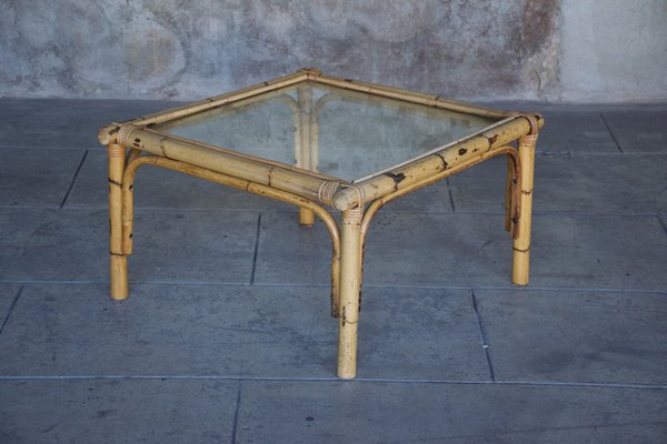 Rattan Coffee Tables, 1950s, Set of 14-LA-1357220