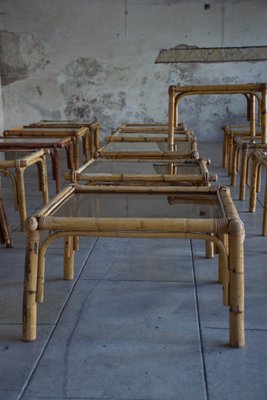 Rattan Coffee Tables, 1950s, Set of 14-LA-1357220