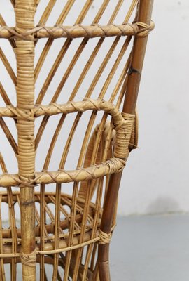 Rattan Conte Biancamano Chair by Gio Ponti, 1950s-XE-1814489