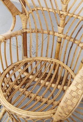 Rattan Conte Biancamano Chair by Gio Ponti, 1950s-XE-1700159