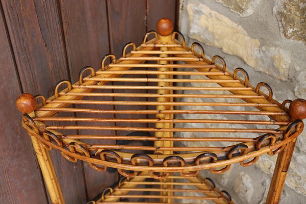 Rattan Corner Shelf by Franco Albini, 1960s-KMQ-2040313