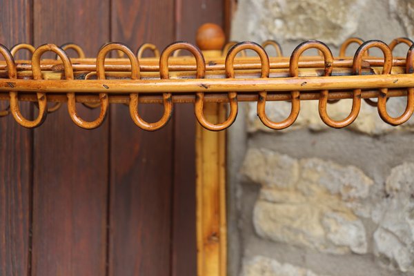 Rattan Corner Shelf by Franco Albini, 1960s-KMQ-2040313