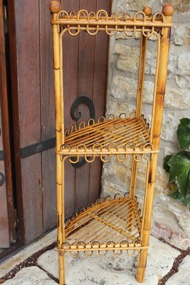 Rattan Corner Shelf by Franco Albini, 1960s-KMQ-2040313