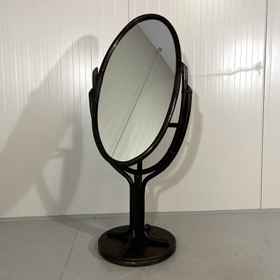 Rattan Floor Mirror, 1970s-TU-2041734