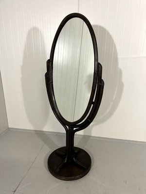 Rattan Floor Mirror, 1970s-TU-2041734