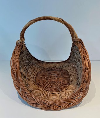 Rattan Log Holder, 1970s-BA-1776481