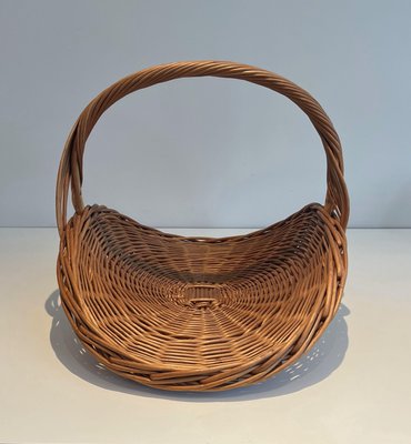 Rattan Log Holder, 1970s-BA-1777324