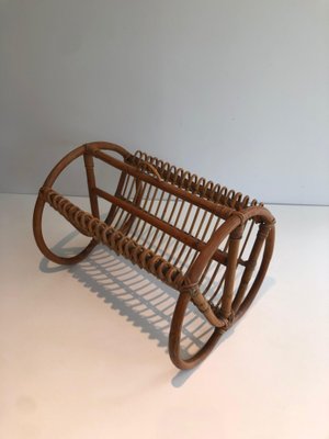 Rattan Magazine Rack, 1950s-BA-1560737