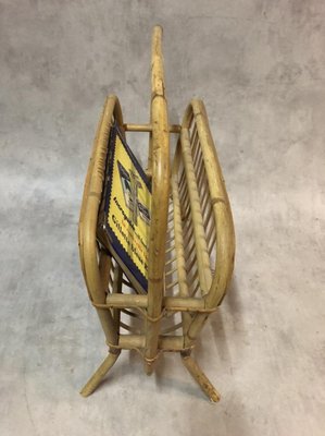 Rattan Magazine Rack, 1960s-SDV-709638