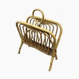 Rattan Magazine Rack, 1960s-SDV-556731