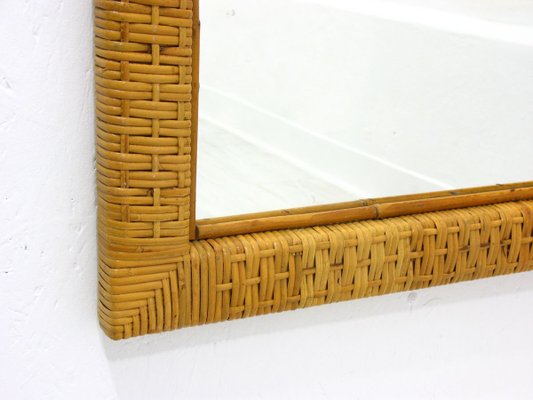 Rattan Mirror, 1970s-WVA-745533