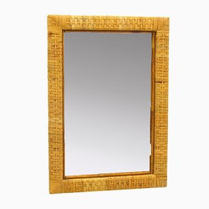 Rattan Mirror, 1970s-WVA-745533