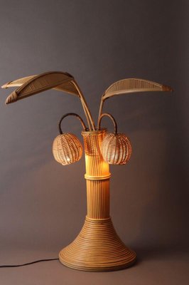 Rattan Palm Floor Lamp from Mario Lopez Torres-ESB-1376983