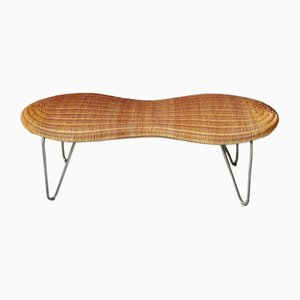 Rattan Peanut Bench from Ikea, 1999-SJU-1813373